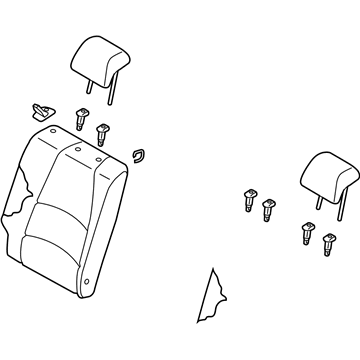 Toyota 71480-WB026 Back Assembly, Rr Seat