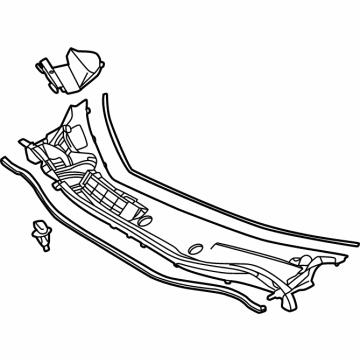 Toyota 55708-62080 LOUVER Sub-Assembly, Cow