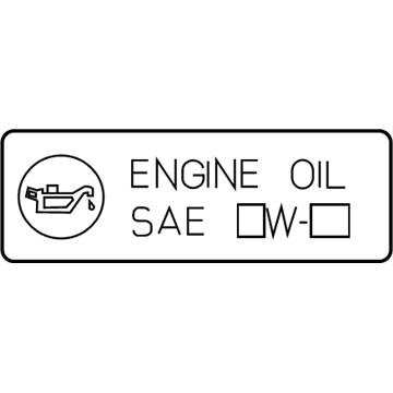 Toyota 15369-25020 LABEL, ENGINE OIL IN