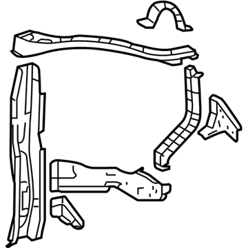 2010 Toyota Highlander Radiator Support - 53203-0E050