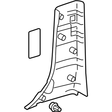 Toyota 62414-AE020-B0 Garnish, Center Pillar, Lower LH