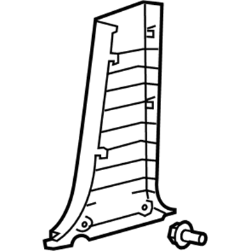 Toyota 62413-AC040-B0 Garnish, Center Pillar, Lower RH