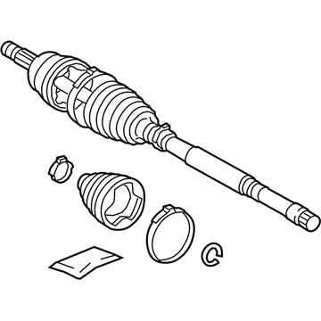 Toyota 43470-F9030 Front Drive Shaft Assembly Outboard Joint, Left