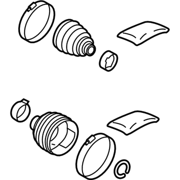 Toyota 04428-44062 Front Cv Joint Boot Kit