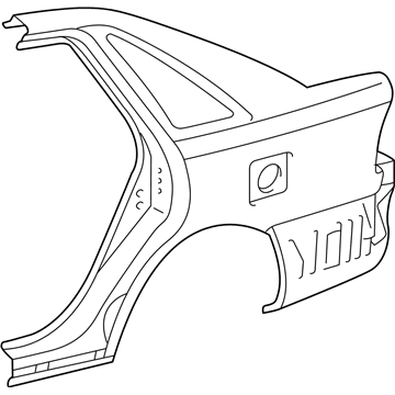 Toyota 61611-AC011 Panel, Quarter, RH