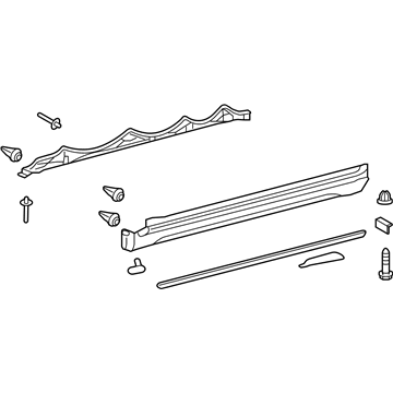 Toyota 75806-35180-C0 MOULDING SUB-ASSY, R