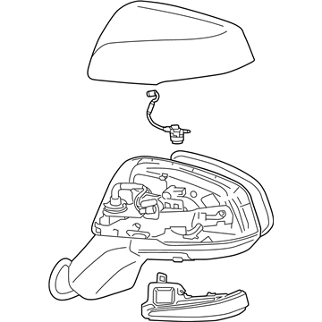 Toyota 87940-0R272-C0 MIRROR ASSY, OUTER R