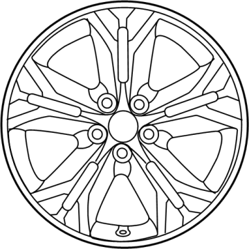 Toyota 4260D-08040 Wheel Sub-Assembly, Clad