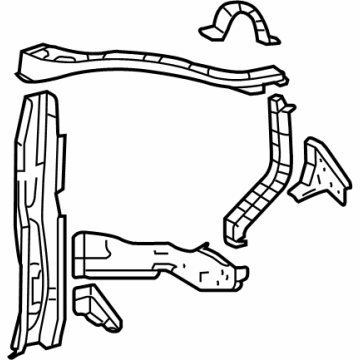 Toyota 53203-48060 Support Sub-Assy, Radiator, LH