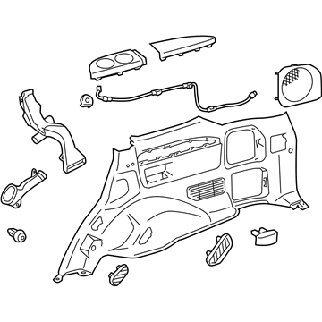 Toyota 62510-60C10-E1 Panel Assembly, Quarter