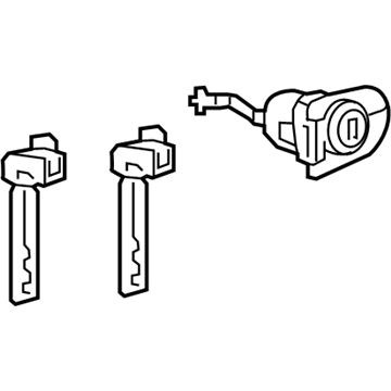 Toyota 69052-07020 Cylinder & Key Set