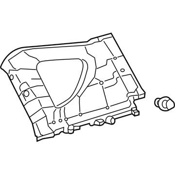 Toyota 62470-0R040-B0 GARNISH Assembly, Roof S