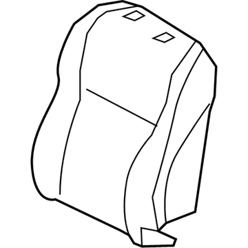 Toyota 71552-0E080 Pad, Front Seat Back, A