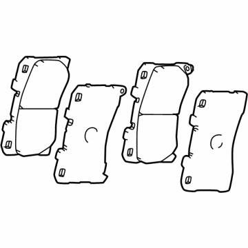 2024 Toyota GR Corolla Brake Pad Set - 04465-52370