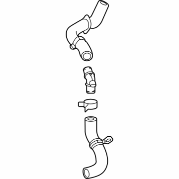 Toyota 16057-F0141 HOSE SUB-ASSY, RADIA