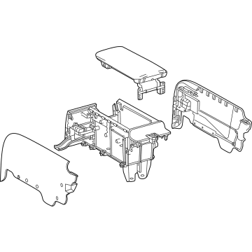 Toyota 58910-62010-A0 Box Assembly, Console, R