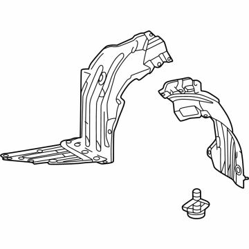 Toyota 53806-12150 SHIELD SUB-ASSY, FEN