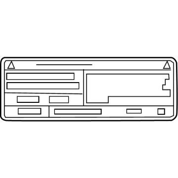 Toyota 88723-0E170 Label, Cooler SERVIC