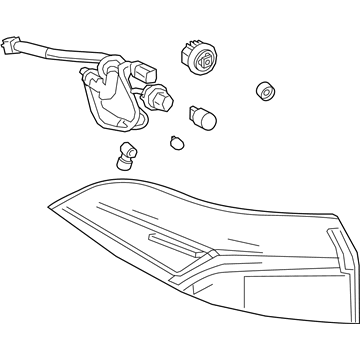 Toyota 81550-02C60 Lamp Assembly, Rr COMBIN