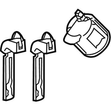 Toyota 69056-06170 Cylinder & Key Set