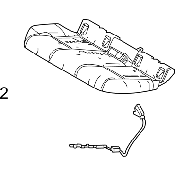 Toyota 71503-47280 PAD SUB-ASSY, RR SEA