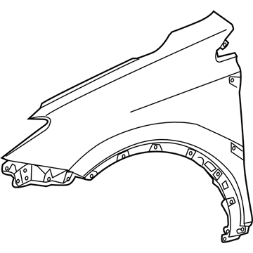 Toyota 53802-0R050 Fender Sub-Assembly, Front