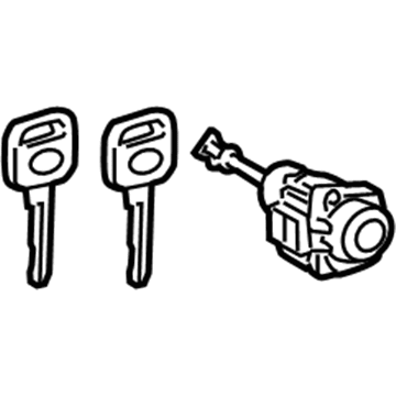 Toyota 69052-F4080 Cylinder & Key Set