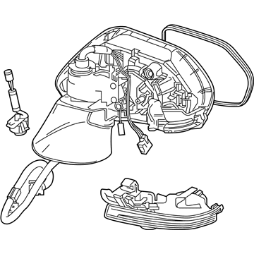 Toyota 87910-06A20 Outside Rear Mirror Assembly