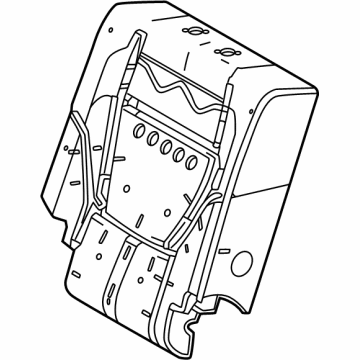 Toyota 71651-0C310 PAD, RR SEAT BACK, R