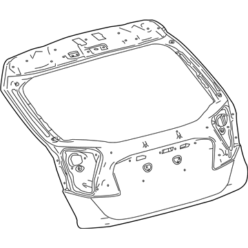 Toyota 67005-F4070 Panel Sub-Assembly, Back