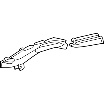 Toyota 57602-42090 Member Sub-Assy, Rear Floor Side, Front LH