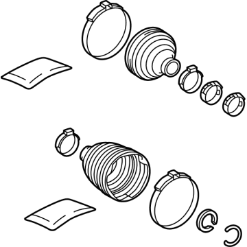 Toyota 04427-28230 BOOT KIT, FR DRIVE S