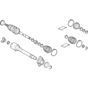 Toyota 43410-30080 SHAFT ASSY, FR DRIVE