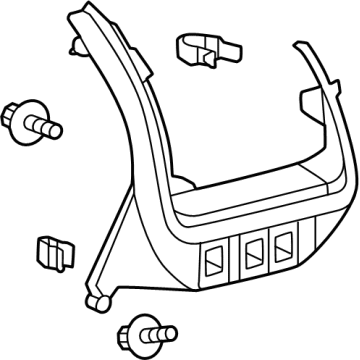 Toyota 55011-47030-C1 GARNISH SUB-ASSY, IN