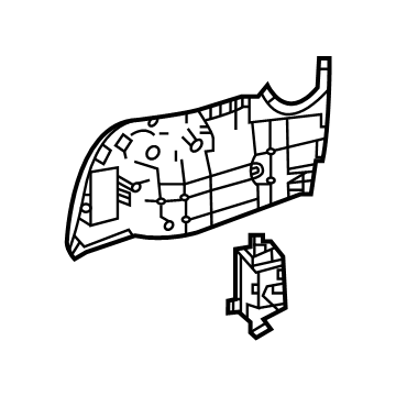 Toyota 71801-08030-B0 Cover Sub-Assembly, RECL