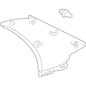 Toyota 62480-47010-B0 Garnish Assy, Roof Side, Inner LH