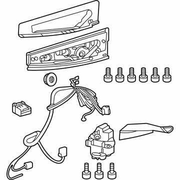 Toyota 87966-47700 RETRACTOR, OUTER MIR