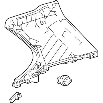 Toyota 62582-0E010-B0 GARNISH, RR WINDOW S