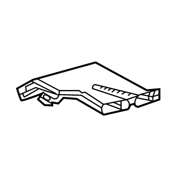 Toyota 87215-0E060 GUIDE, AIR DUCT, RR