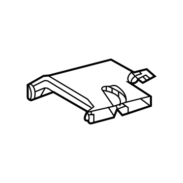 Toyota 87216-0E060 GUIDE, AIR DUCT, RR