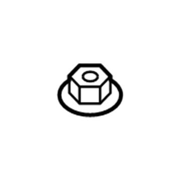 Toyota 90178-A0112 Nut, FLANGE