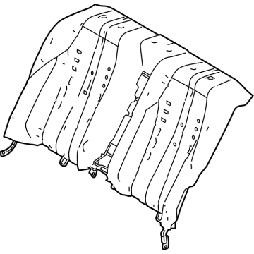 Toyota 71507-62020 Pad Sub-Assembly, Rr Sea