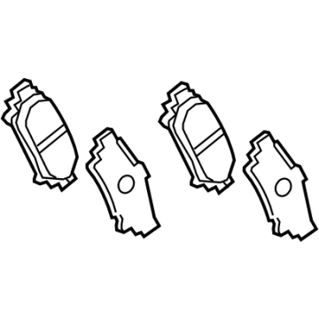 Toyota 04466-02460 Pad Kit, Disc Brake