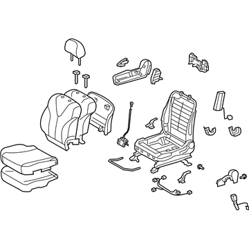 Toyota 71100-0T040-C2 Seat Assembly, Front RH