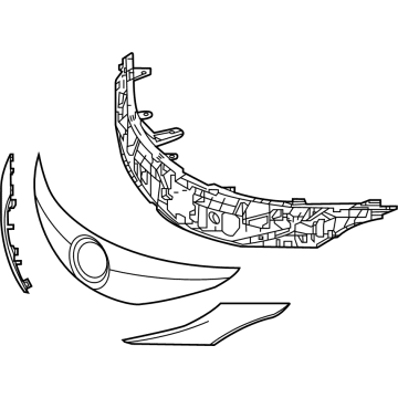 Toyota 53101-08210 Grille Sub-Assembly, Rad