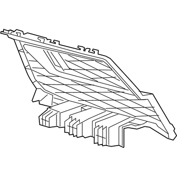 Toyota 53141-WAA01 Radiator Grille GARNISH