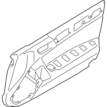 Toyota SU003-05877 Trim Sub Ay Dr F LH