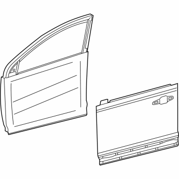 Toyota 67002-0A040 PANEL SUB-ASSY, FR D