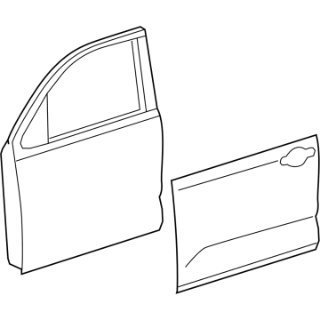 Toyota 67001-0C150 PANEL SUB-ASSY, FR D