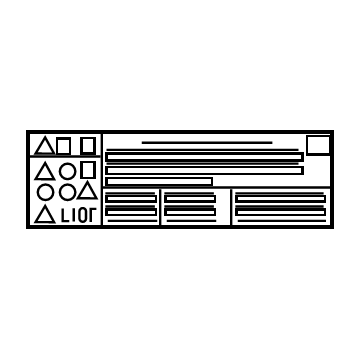 Toyota G9569-48010 LABEL, LITHIUM ION B